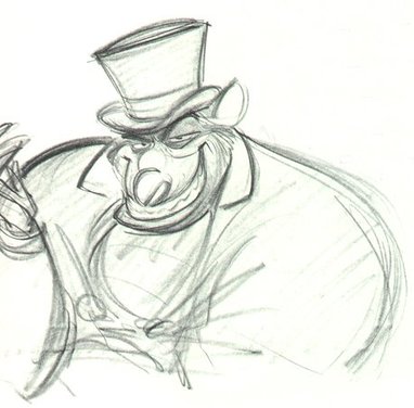 Ratigan Glen Keane Disney Great Mouse Detective Animator