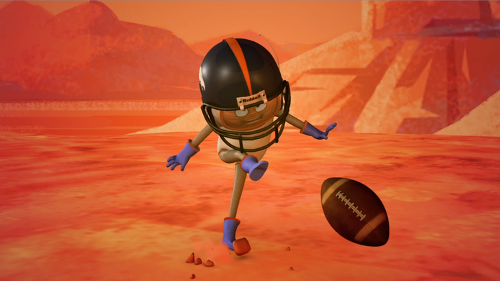 Worker Studio's CosmoNut Kicks a Field Goal on Mars, United In Orange for Broncos Super Bowl 2014